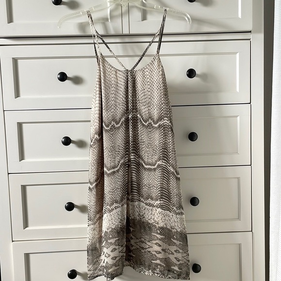 ANGL Dresses & Skirts - ANGL Women’s Snake Print Flowy Dress with Spaghetti Straps - Size Medium